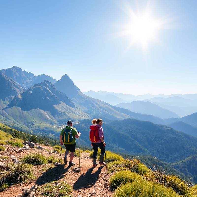 Excursionistas caminando por el Trek de Santa Cruz