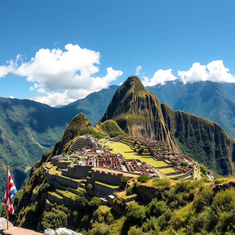 Vista de Machu Picchu desde la montaña