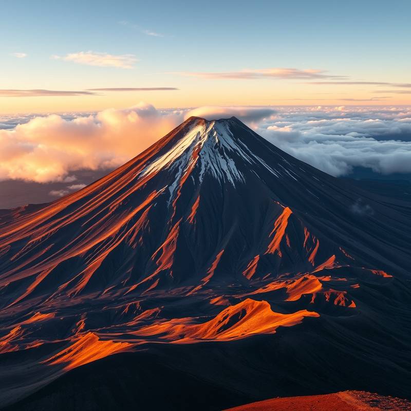 Vista del Volcán Cotopaxi en Ecuador